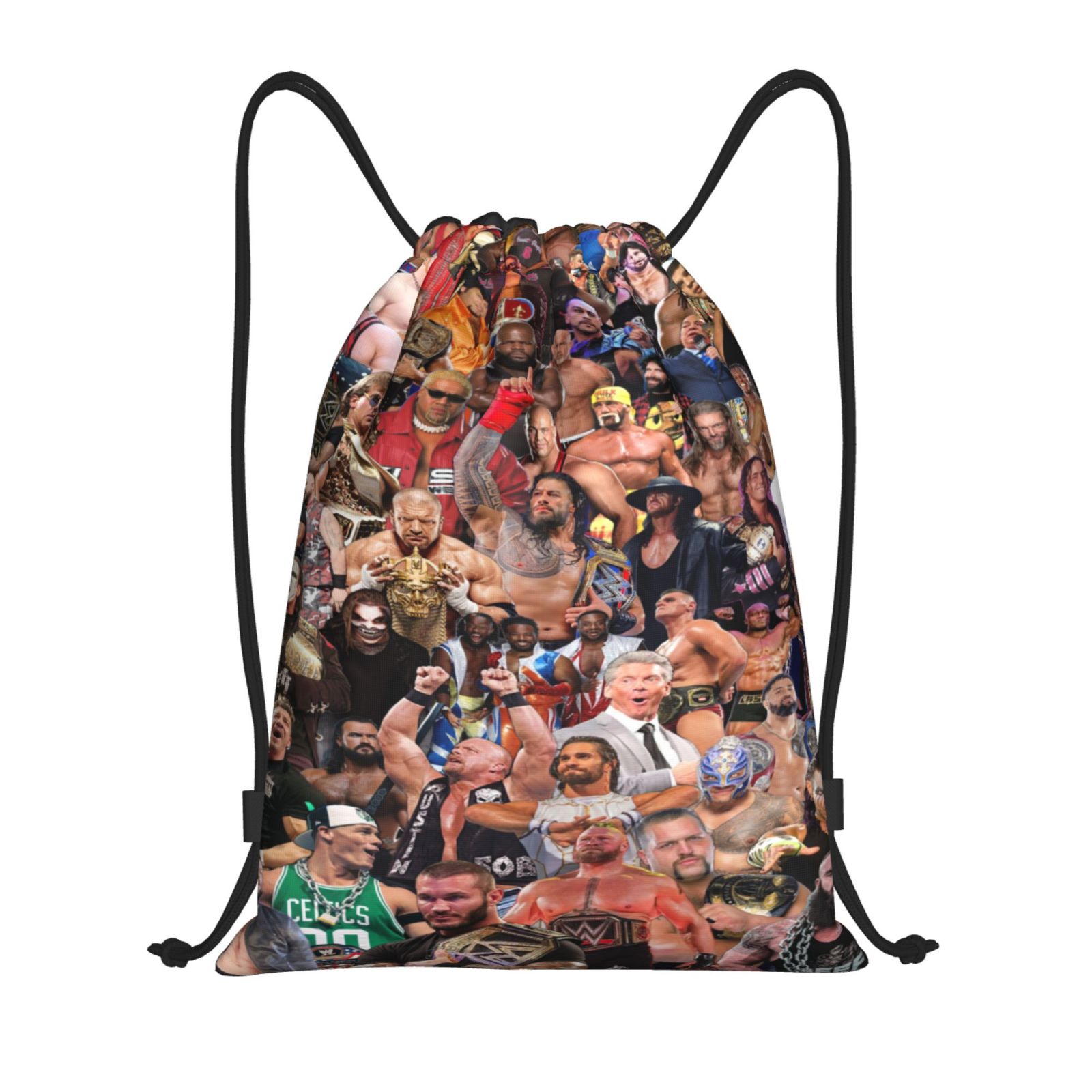Wwe Drawstring Bag Sports Fitness Bag Waterproof Rope Bag For Training Traveling Hiking Gym Sackpack String Bag For Women Men Small